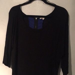 PLEIONE BLACK TOP- FROM NORDSTROM BLUE PANEL